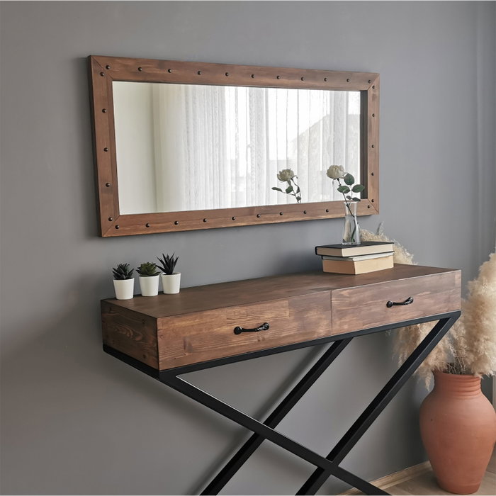 Hanah Home Espejo de Nogal Z11050CV